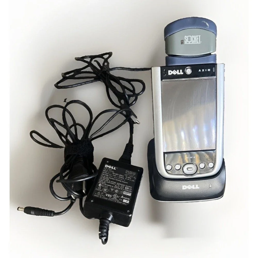 Dell Axim X51/X51v PDA With Cradle, Case and Charger -Socket Scanner